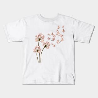 Pig Dandelion Flower Kids T-Shirt